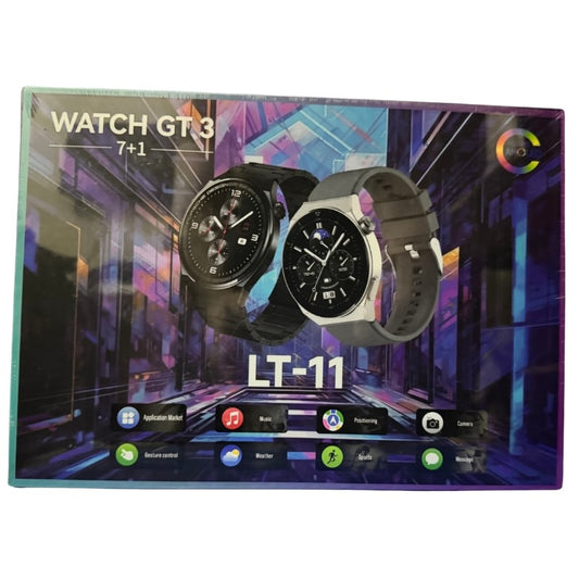 LT-11 GT 3 Smart Watch | 1.3" Touchscreen, Fitness Tracker, Heart Rate & Notifications