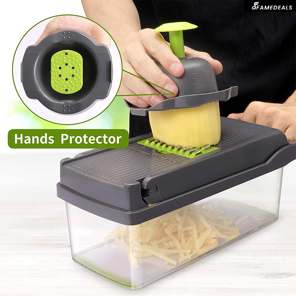 Famedeals.pk ™ - 12 in 1 Pro Vegetable Chopper/Dicer