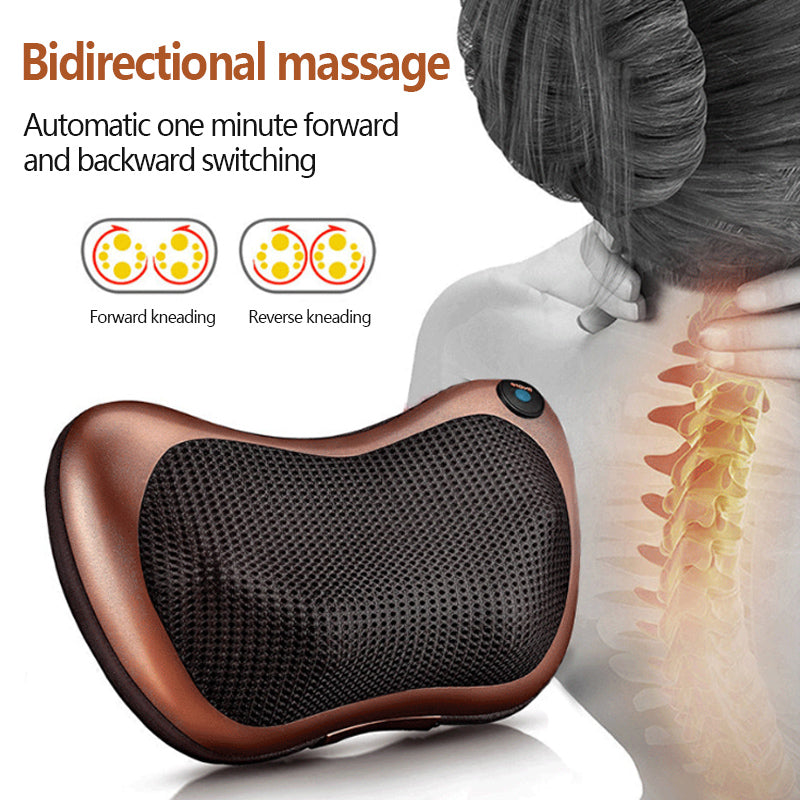 5-in-1 Pillow Shiatsu Massager For Home And Car
