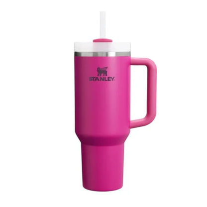 Pink Stanley 40 Oz Stainless Steel Tumbler | Leak-Proof Vacuum Insulated Travel Mug | Hot & Cold