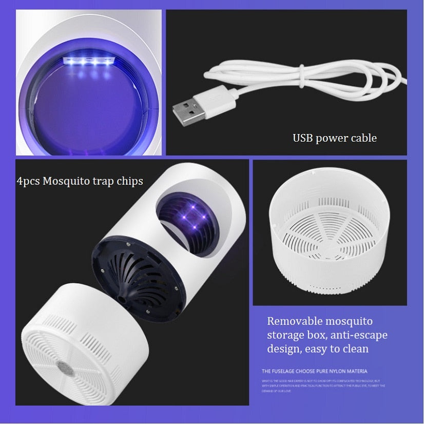 Famedeals™ - USB Powered Led Mosquito Killer Lamp - Big Size