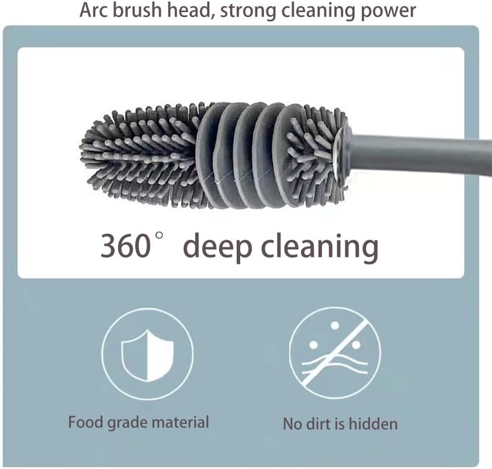 Famedeals.pk™ - Long Handle Silicone Cleansing Brush (PACK OF 2)