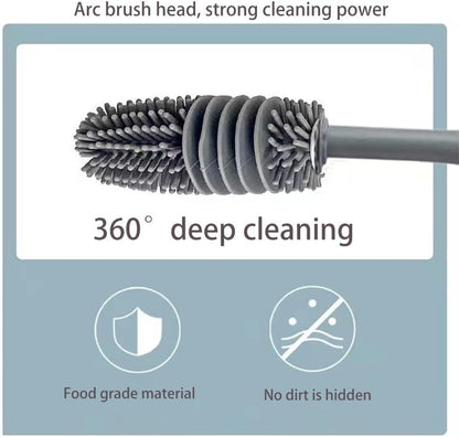 Famedeals.pk™ - Long Handle Silicone Cleansing Brush (PACK OF 2)