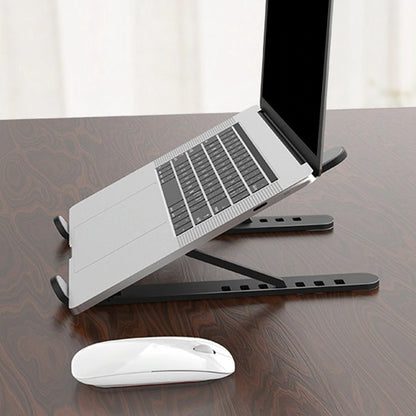 Plastic Foldable & Portable Laptop Stand | Lightweight Adjustable Laptop Holder | High-Quality ABS