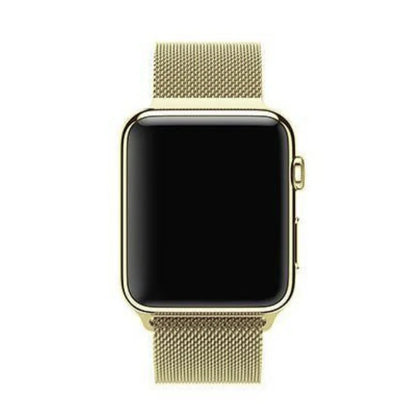 Soft Gold | Apple Watch Milanese Magnetic Loop Strap | Stainless Steel Band  | 42mm / 44mm / 45mm