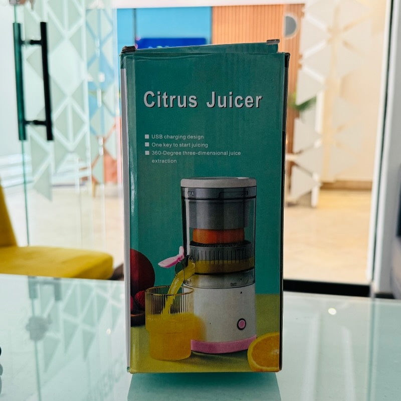 Portable Electric Citrus Juicer | USB Rechargeable Hands-Free Fruit Extractor for Fresh Juice Anywhere