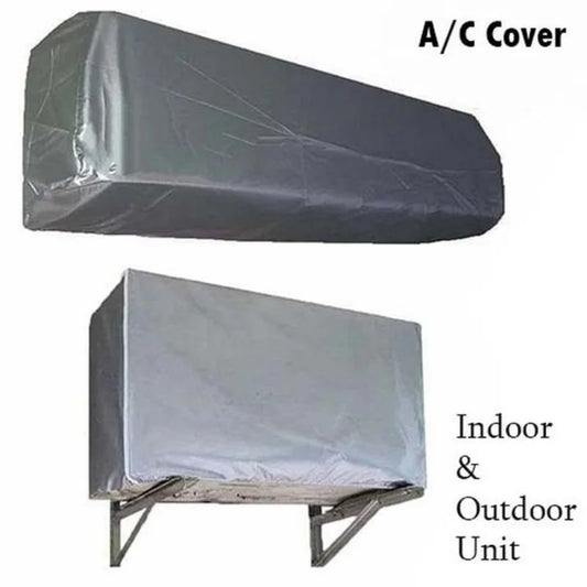 Dust Proof AC Cover Set for 1 Ton | Non-Waterproof Non-Woven Fabric | Indoor & Outdoor Protection (2 Pcs)