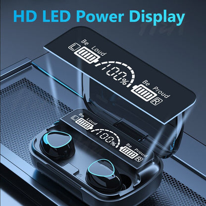 Famedeals™ - M10 Wireless Earbuds with portable power bank.