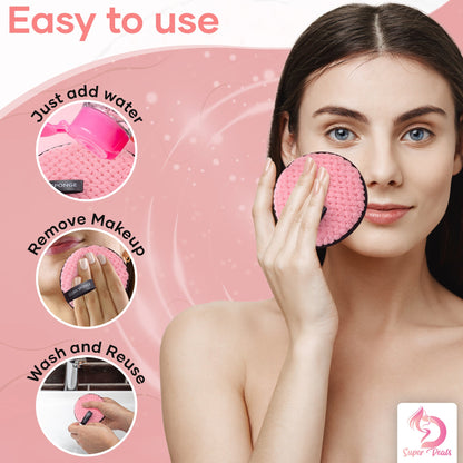 Famedeals.pk™ - Microfiber Makeup Remover Towel Reusable Cleansing Cloth Pads Face Cleaner Plush Puff Foundation Skin Care Tool