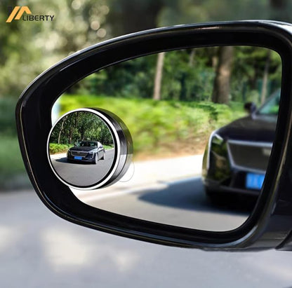 Famedeals™ - 2 Pcs Car Blind Spot Side Mirror Wide-angle 360
