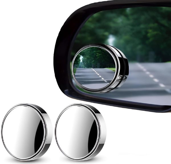 Famedeals™ - 2 Pcs Car Blind Spot Side Mirror Wide-angle 360