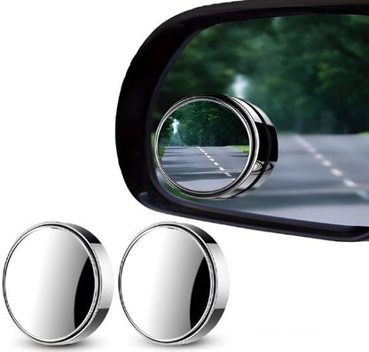 Famedeals™ - 2 Pcs Car Blind Spot Side Mirror Wide-angle 360