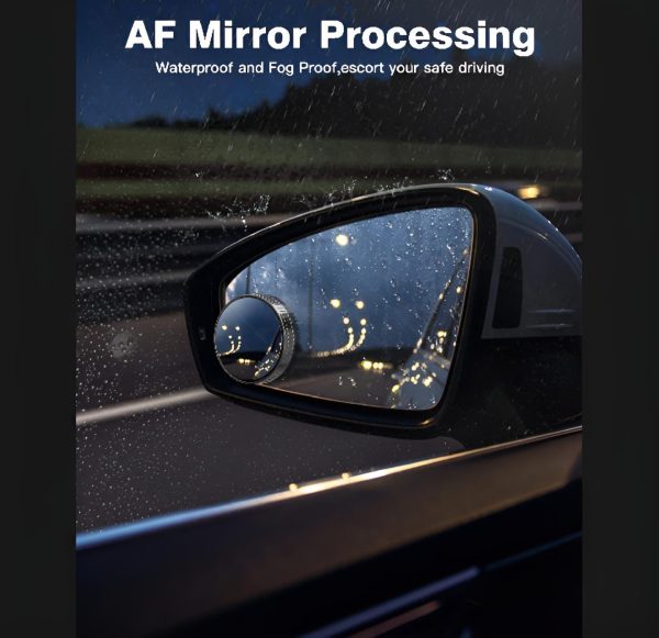 Famedeals™ - 2 Pcs Car Blind Spot Side Mirror Wide-angle 360