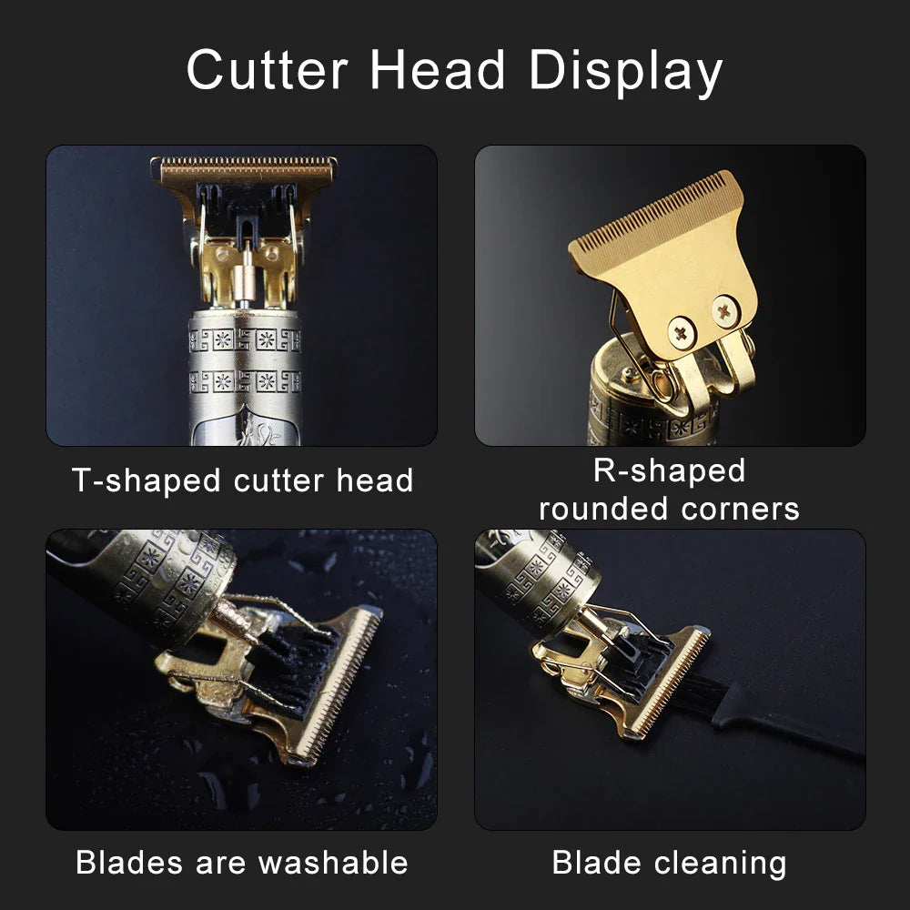 Famedeals™ - T9 Professional Trimmer | Golden Dragon Style | Metal Body