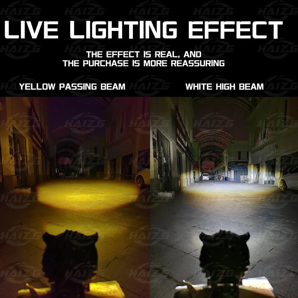 Famedeals™ - Owl Shape Fog Flash Light Low & High Beam (Dual Color)