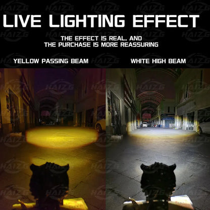 Famedeals™ - Owl Shape Fog Flash Light Low & High Beam (Dual Color)