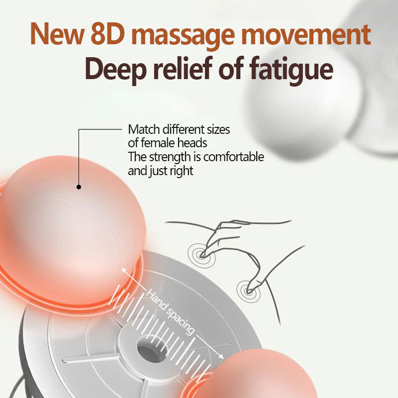 5-in-1 Pillow Shiatsu Massager For Home And Car