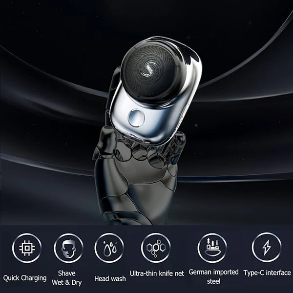 Mini Portable Face Cordless Shavers USB Electric Shaver IPX7 Waterproof