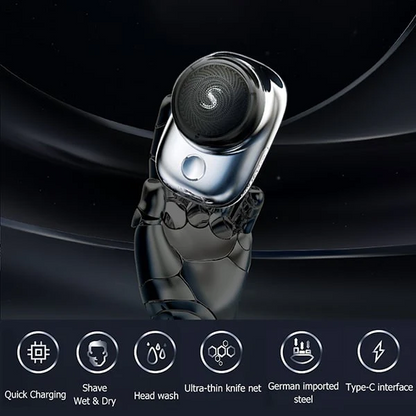 Mini Portable Face Cordless Shavers USB Electric Shaver IPX7 Waterproof