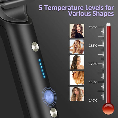 2 In 1 Hair Straightener Comb With 5 Temp 20s Fast Heating & Anti-Scald -  [FREE DELIVERY]