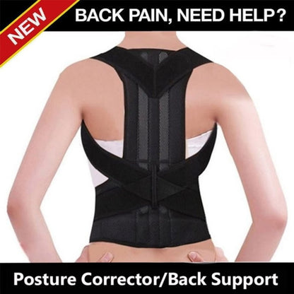 Back Pain Relief Posture Corrector Belt | Adjustable Support for Spine, Shoulder & Lumbar Alignment | Medium