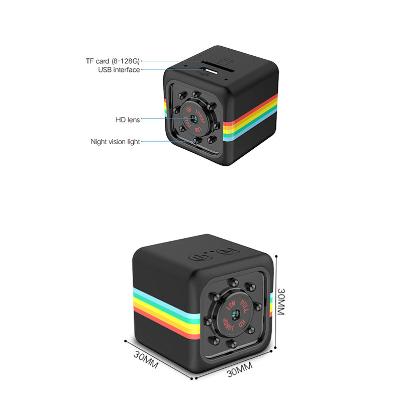 HD 1080P Mini SQ11 Camera Night Vision Camcorder Micro Camera Video Sport DV Video Ultra Small Cam Camera Home Security Camera