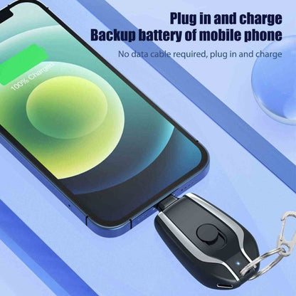 Mini Keychain Power Bank | Ultra-Compact 1500mAh | Emergency Charger for Phones & Gadgets
