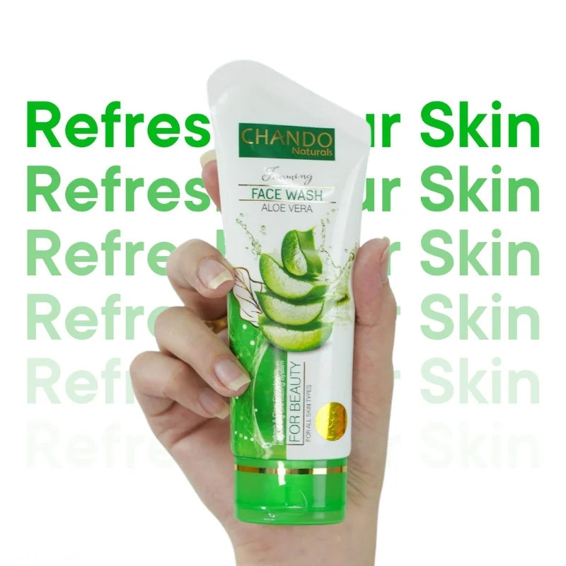 Face Wash | Chando Naturals Aloe Vera Beauty Face Wash 100ml Gentle Hydrating Cleanser for Sensitive Skin