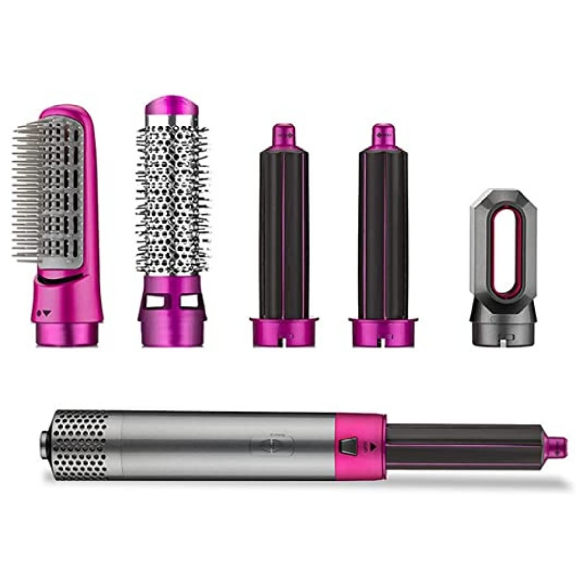 5-in-1 Electric Hair Dryer Brush Kit | Blow Dryer, Straightener, Curler & Volumizer Styling Tool