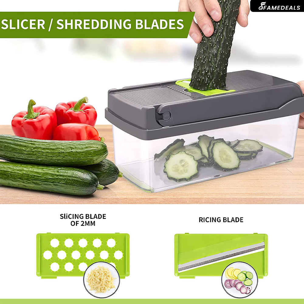 Famedeals.pk ™ - 12 in 1 Pro Vegetable Chopper/Dicer