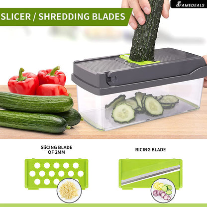 Famedeals.pk ™ - 12 in 1 Pro Vegetable Chopper/Dicer