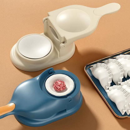 2-in-1 Dumpling & Samosa Maker | Mini Manual Tortilla & Dough Press | Random Colors