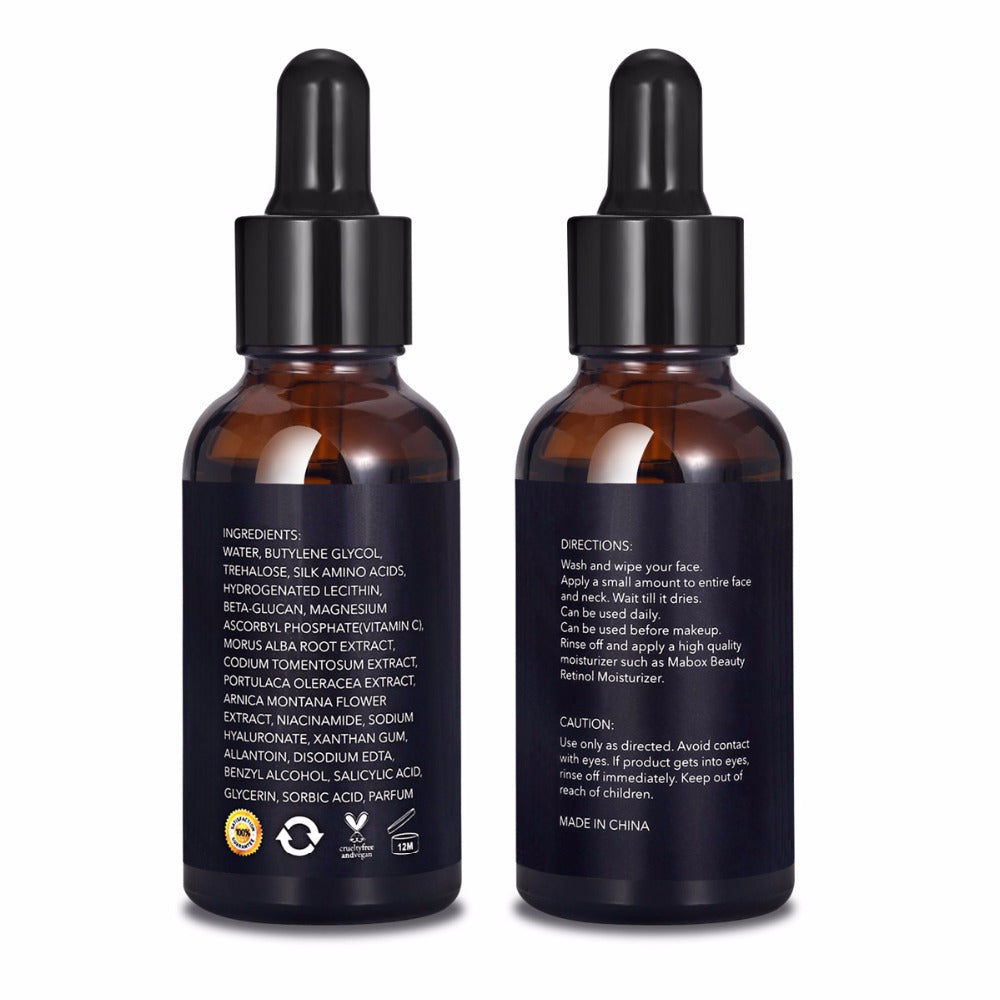 Mabox Vitamin C Serum 30ml , Acne Clarifying Anti-Aging Whitening Anti-Wrinkle