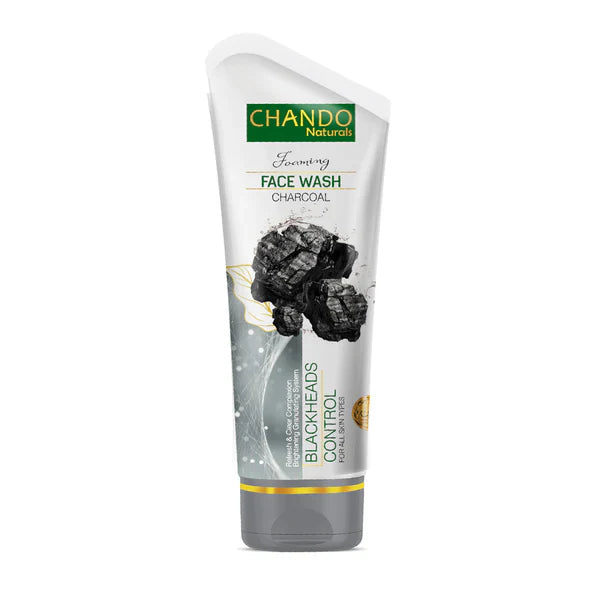 Face Wash | Chando Naturals Charcoal Blackheads Control Face Wash 100ml Daily Cleanser for Oily and Combination Skin