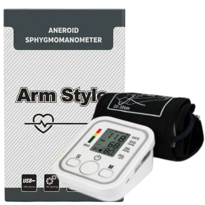 Digital Blood Pressure Monitor | Upper Arm Automatic BP Machine with Large LCD Display, Memory Storage & Voice Function
