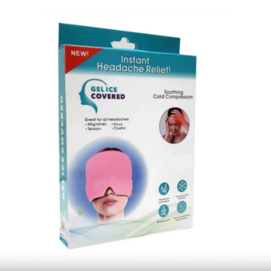 Headache Relief Gel Cap Hot Cold Therapy | Migraine, Tension & Puffy Eyes Relief