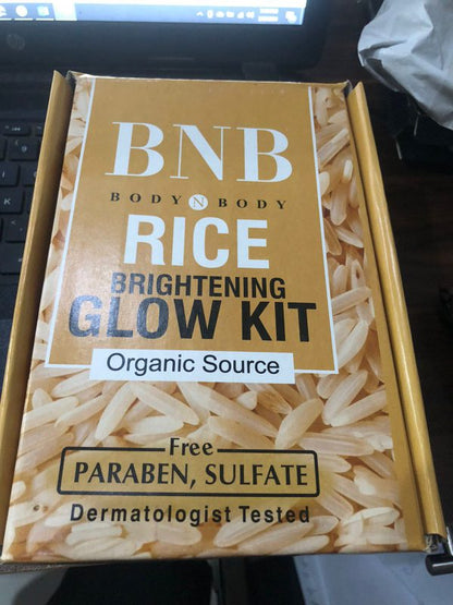 Bnb Whitening Rice Organic Glow Kit