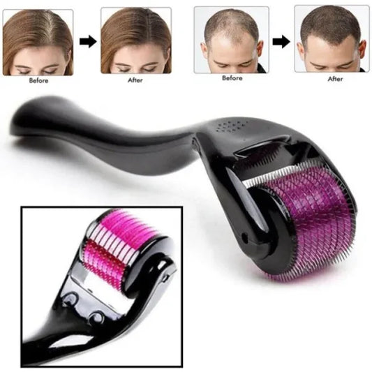 Derma Roller 0.5mm for Hair & Skin Therapy | 540 Titanium Micro-Needles