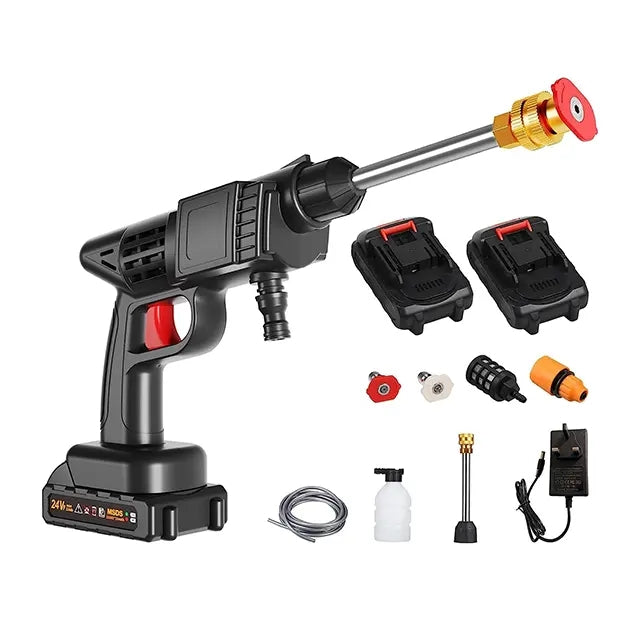 Famedeals™ - Automatic Cordless Wireless Car Wash Spray Gun High Pressure 48v Lithium Water Jet