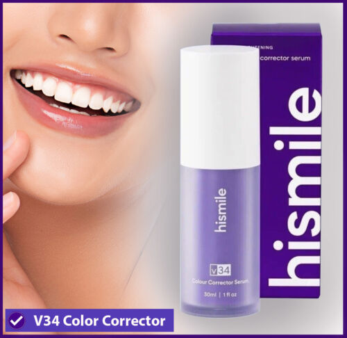 Hismile V34 Color Corrector Serum | High Quality |  Instant Teeth Brightening Solution | 30ml
